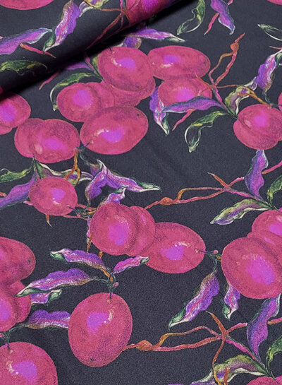 Marylene Madou mauve wine plum nights - viscose crepe