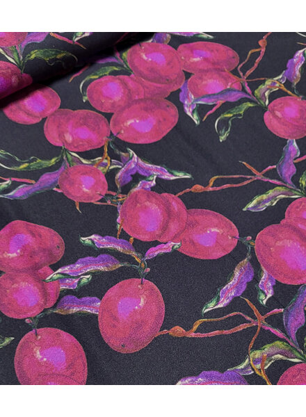 Marylene Madou mauve wine plum nights - viscose crepe