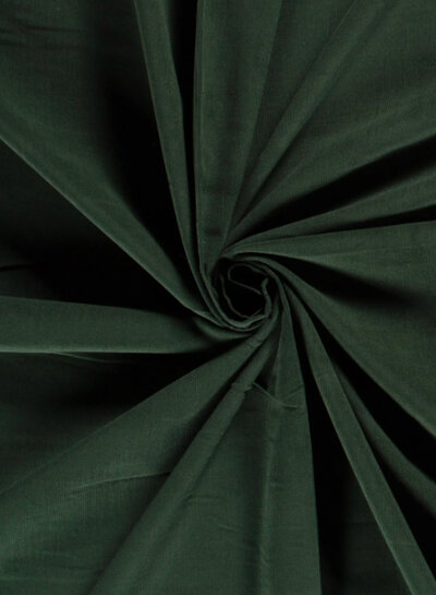 donkergroen needle ribfluweel - fijne corduroy