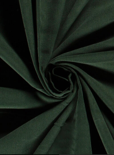 dark green needle-knit corduroy - fine corduroy