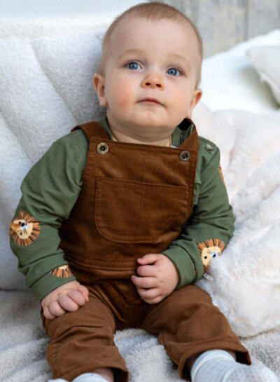 khaki needle ribfluweel - fijne corduroy