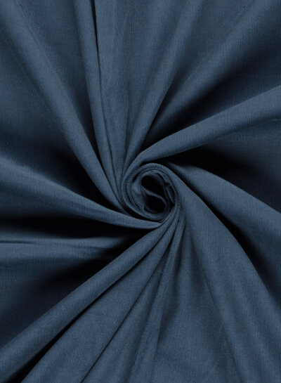 indigo blue - needle corduroy - fine corduroy