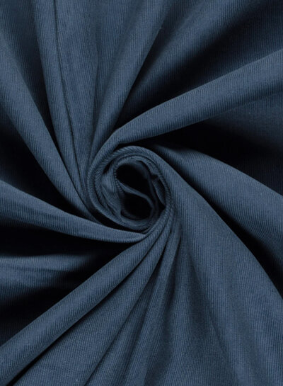 indigo blue - needle corduroy - fine corduroy