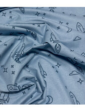 baby blue rockets - flannel