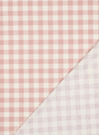 Madeline oudroze vichy - flanel, zachte katoen