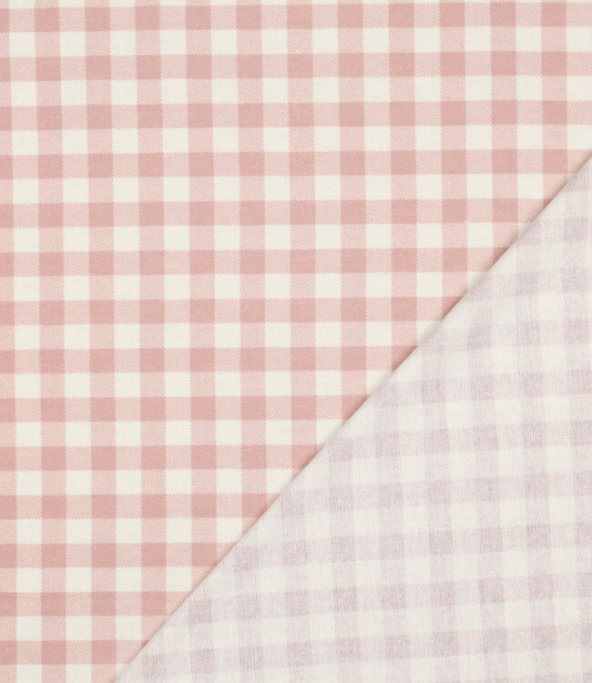 oudroze vichy - flanel, zachte katoen