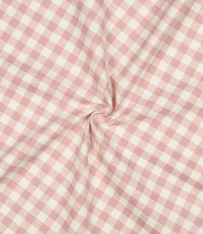 oudroze vichy - flanel, zachte katoen