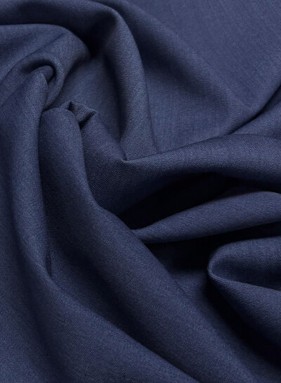 beautiful blue softly flowing gabardine