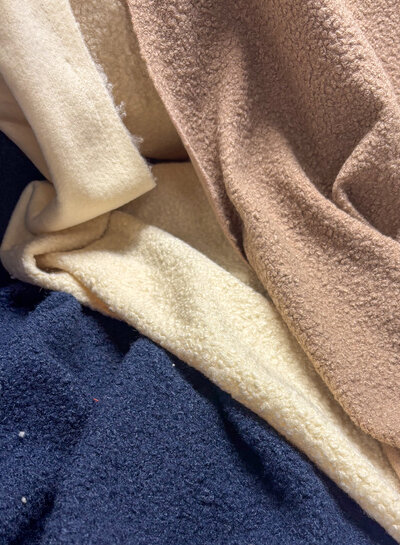 mocha mousse - bouclé - beautiful warm coat fabric