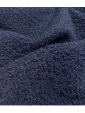 navy blue - bouclé - beautiful warm coat fabric