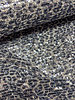 pailletten blauw op leopard mesh - prachtige kwaliteit