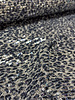 blue sequins on leopard mesh - beautiful quality