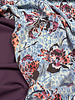 wild blossom blue & burgundy - prachtige viscose blend