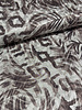brown/beige jungle - woven leopard motif - viscose