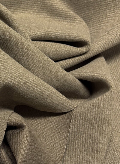 mushroom - cashmere touch mantelstof met keperstructuur