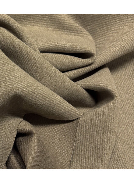 mushroom - cashmere touch mantelstof met keperstructuur