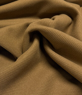 camel - cashmere touch coat fabric with twill structure - beautifully soft quality