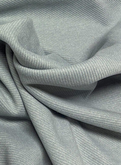 winter sky blue - cashmere touch coat fabric with twill structure