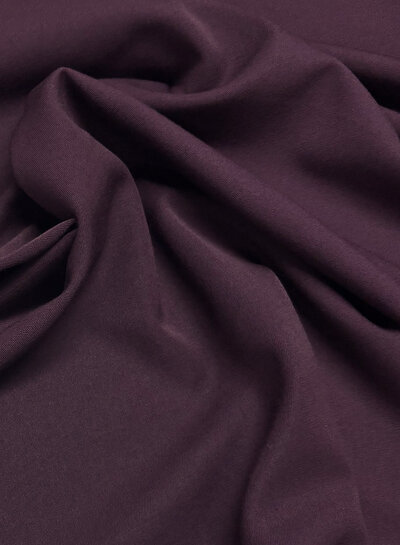 eggplant flowing gabardine