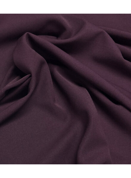 eggplant flowing gabardine