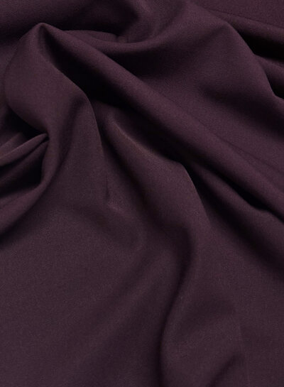 eggplant flowing gabardine