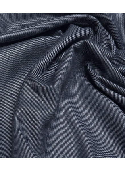 marineblauw twill stripes -  geweven bamboe - gerecycleerde, heel soepelvallende stof en geen kreuk