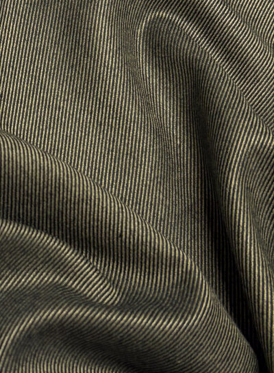 green twill stripes - woven bamboo - recycled, very soft fabric and no wrinkles
