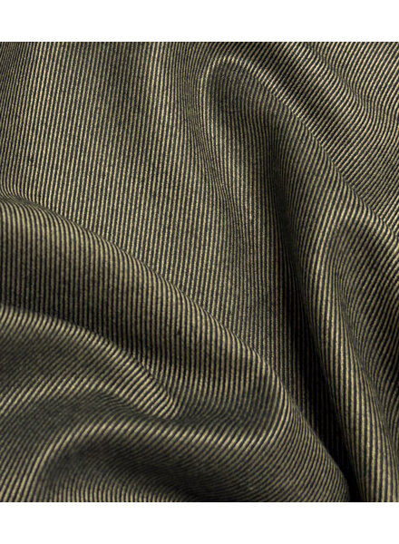 green twill stripes - woven bamboo - recycled, very soft fabric and no wrinkles