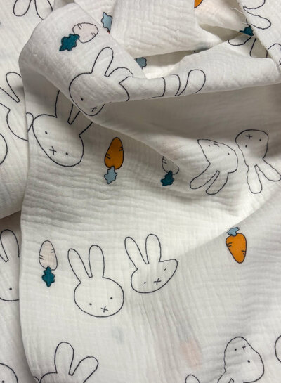 cute bunny - tetra/double gauze