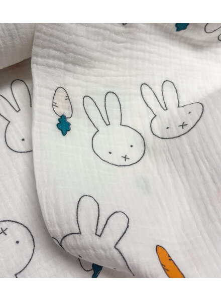 cute bunny - tetra/double gauze