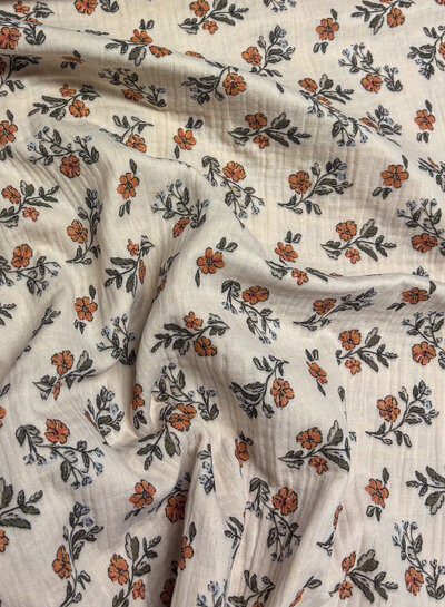 twijgjes en een bloem - double gauze / tetra