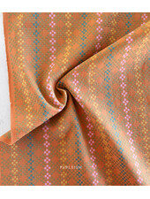 Fableism jacquard cotton mosaic Lucky Loom - Amaretto