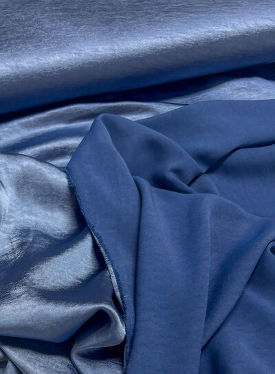 sky blye - beautiful satin - high drape