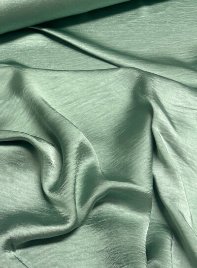 mint - high drape satijn