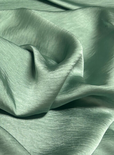 mint - high drape satijn