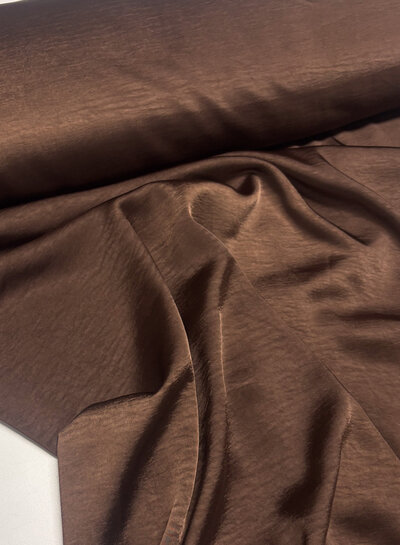 bruin - high drape satijn