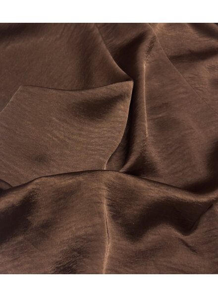 bruin - high drape satijn