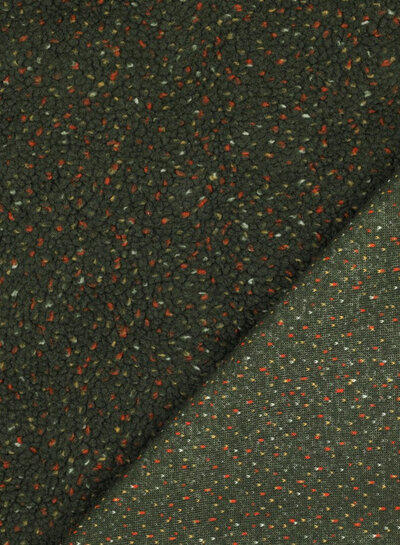 Madeline speckled dark green - beautiful sturdy teddy