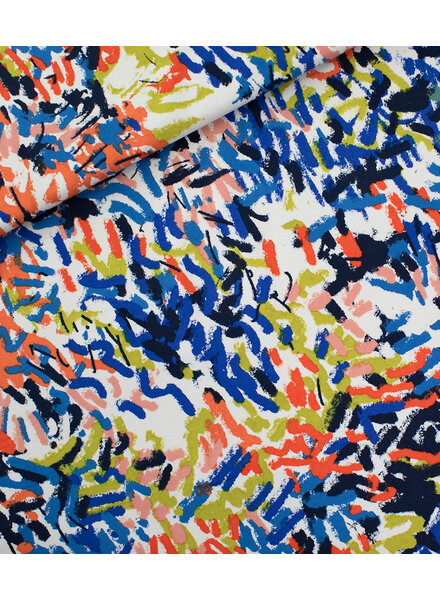 See You at Six Paint Fun - french terry - Tofu Beige