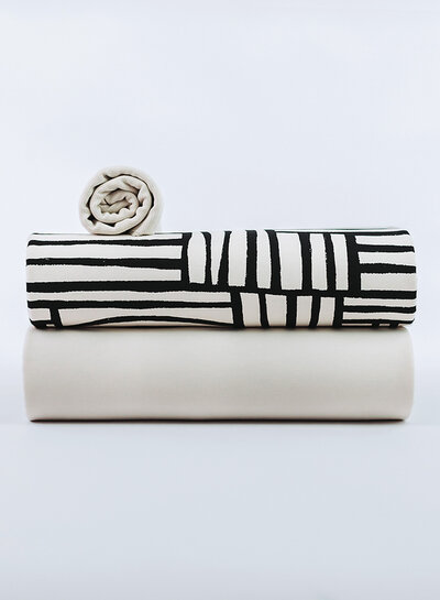 See You at Six Ribbed fabric - Tofu Beige