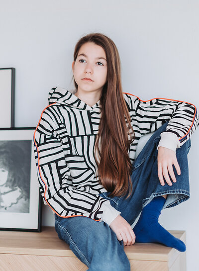 See You at Six Ribbed fabric - Tofu Beige