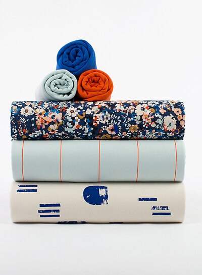 See You at Six Boordstof - Babyblauw