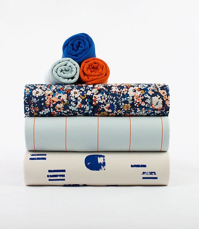 See You at Six Boordstof - Babyblauw