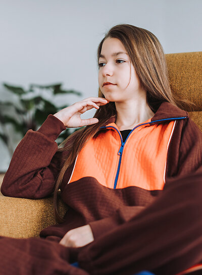 See You at Six Matelassé Tricot - Vlamrood