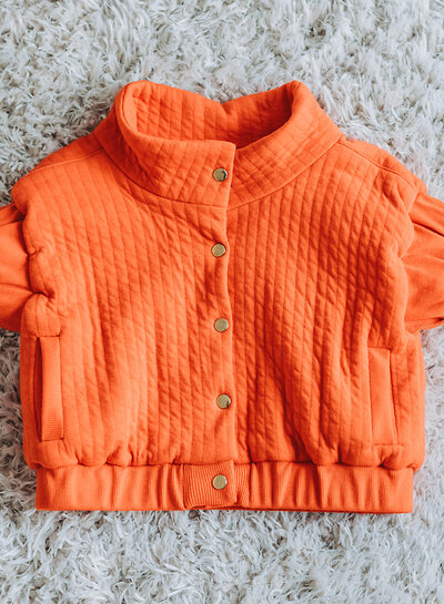 See You at Six Matelassé Tricot - Vlamrood