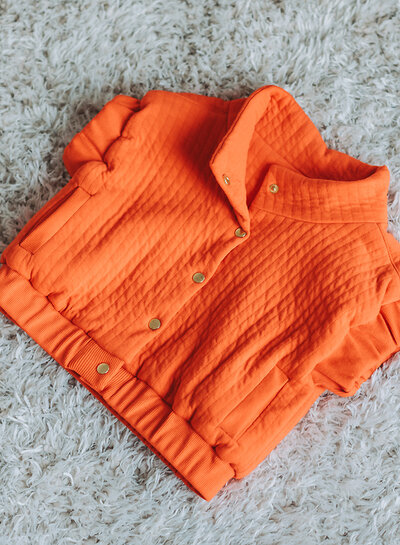 See You at Six Matelassé Tricot - Vlamrood