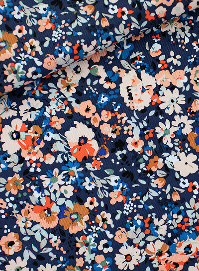 See You at Six Flower Joy - Canvas Gabardine