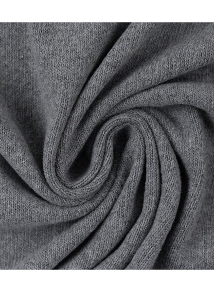 Swafing lichtgrijs gemeleerd -  zachte, vormvaste gebreide stof
