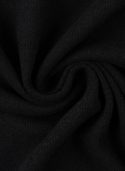 Swafing black - soft, dimensionally stable knitted fabric