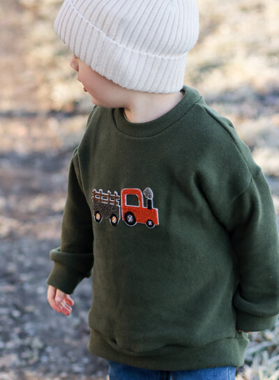 Swafing khaki - soft, shape-retaining knitted fabric